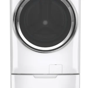 GE 16-Inch Laundry Pedestal with Storage Drawer - White (GFP1528SNWW)