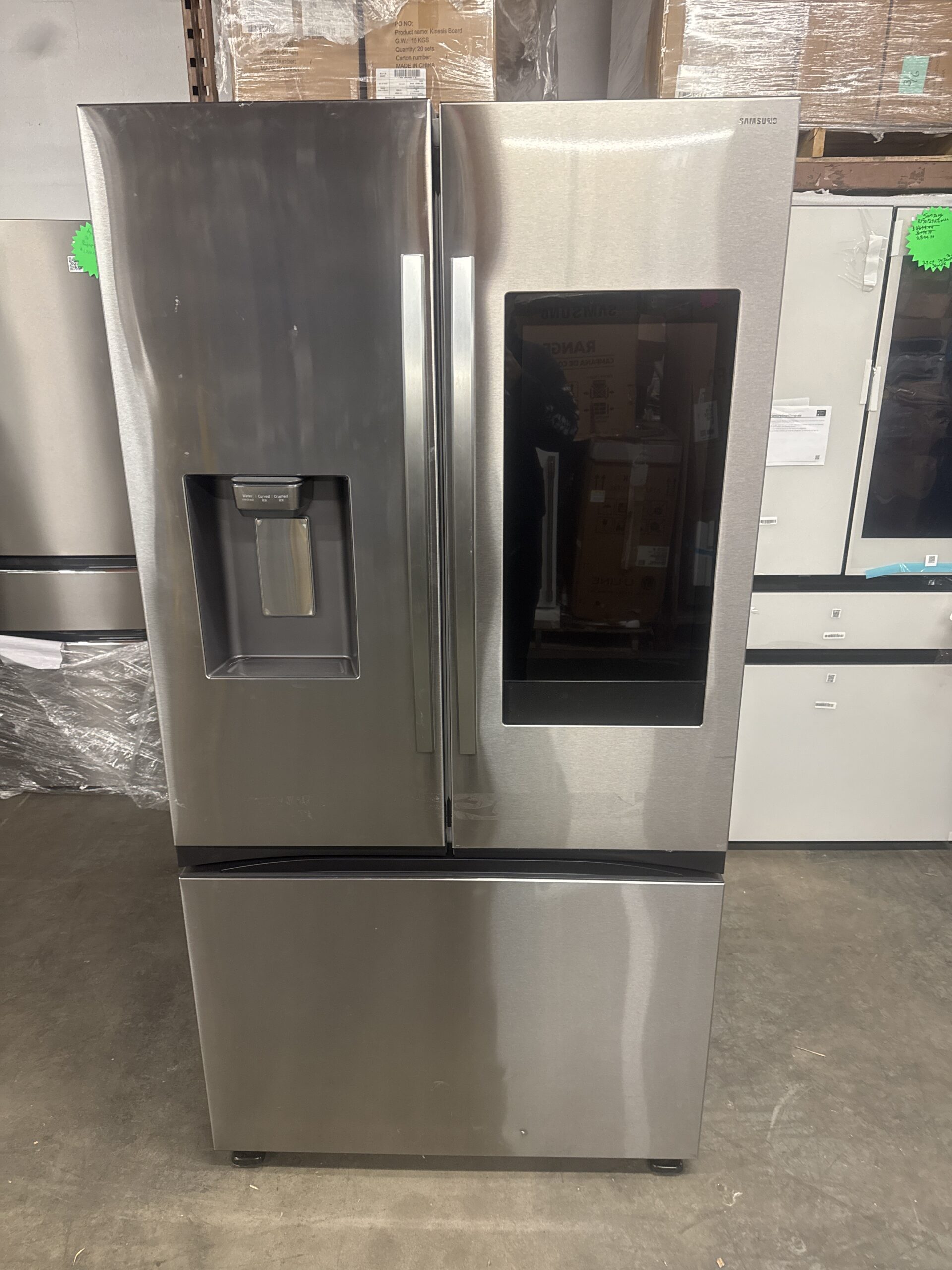 Samsung French Door Refrigerator Bottom Freezer Drawer and External Water Dispenser (Stainless Steel)