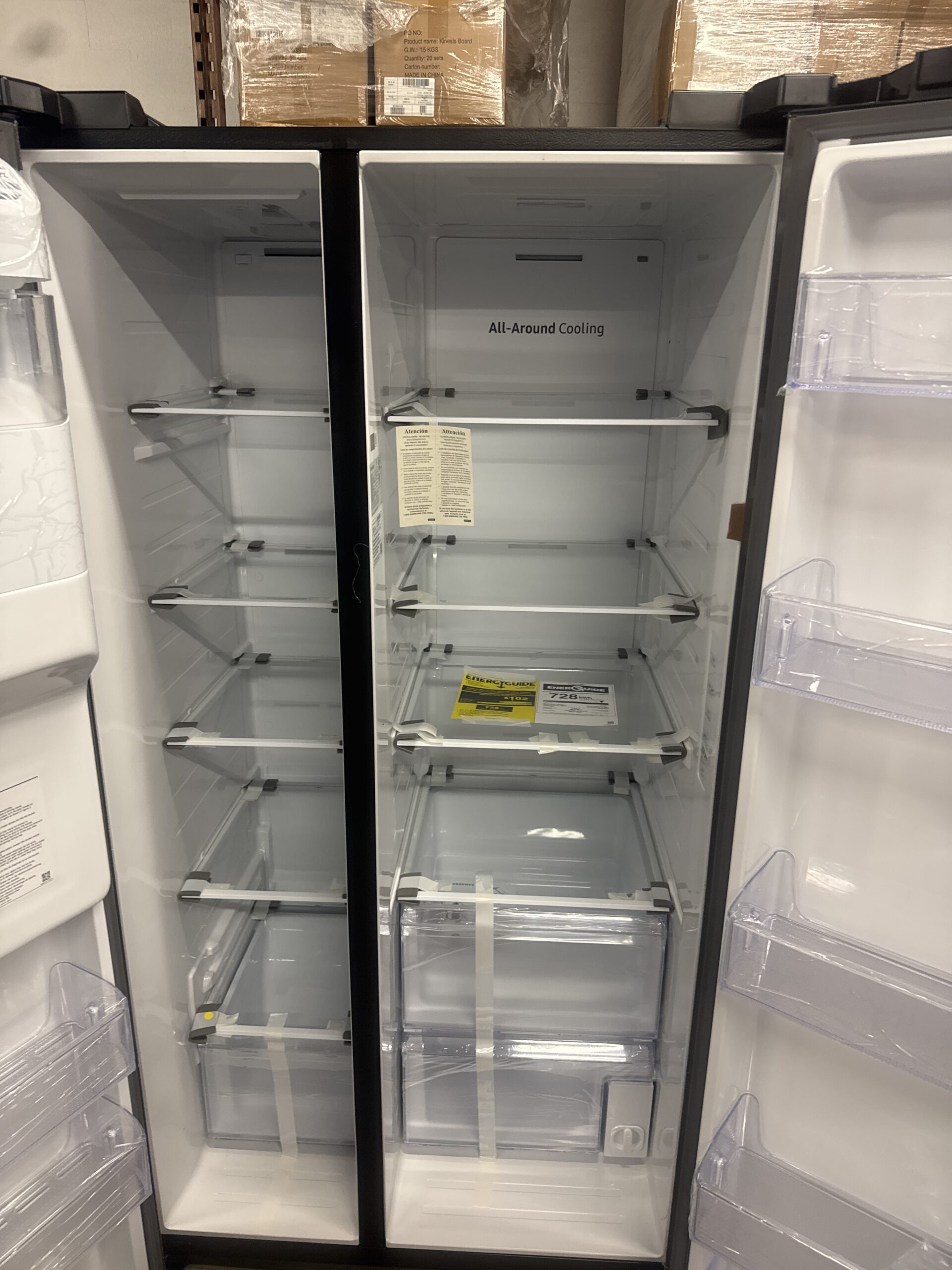 Samsung RS27T5200SG 27.4 cu. ft. Large Capacity Side-by-Side Refrigerator with External Ice & Water Dispenser | Black Stainless Steel - Image 3