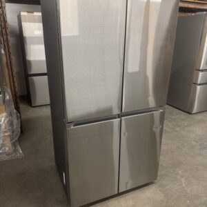 Stacked Samsung Bespoke Refrigerator Stainless Steel Door Panels for Customization