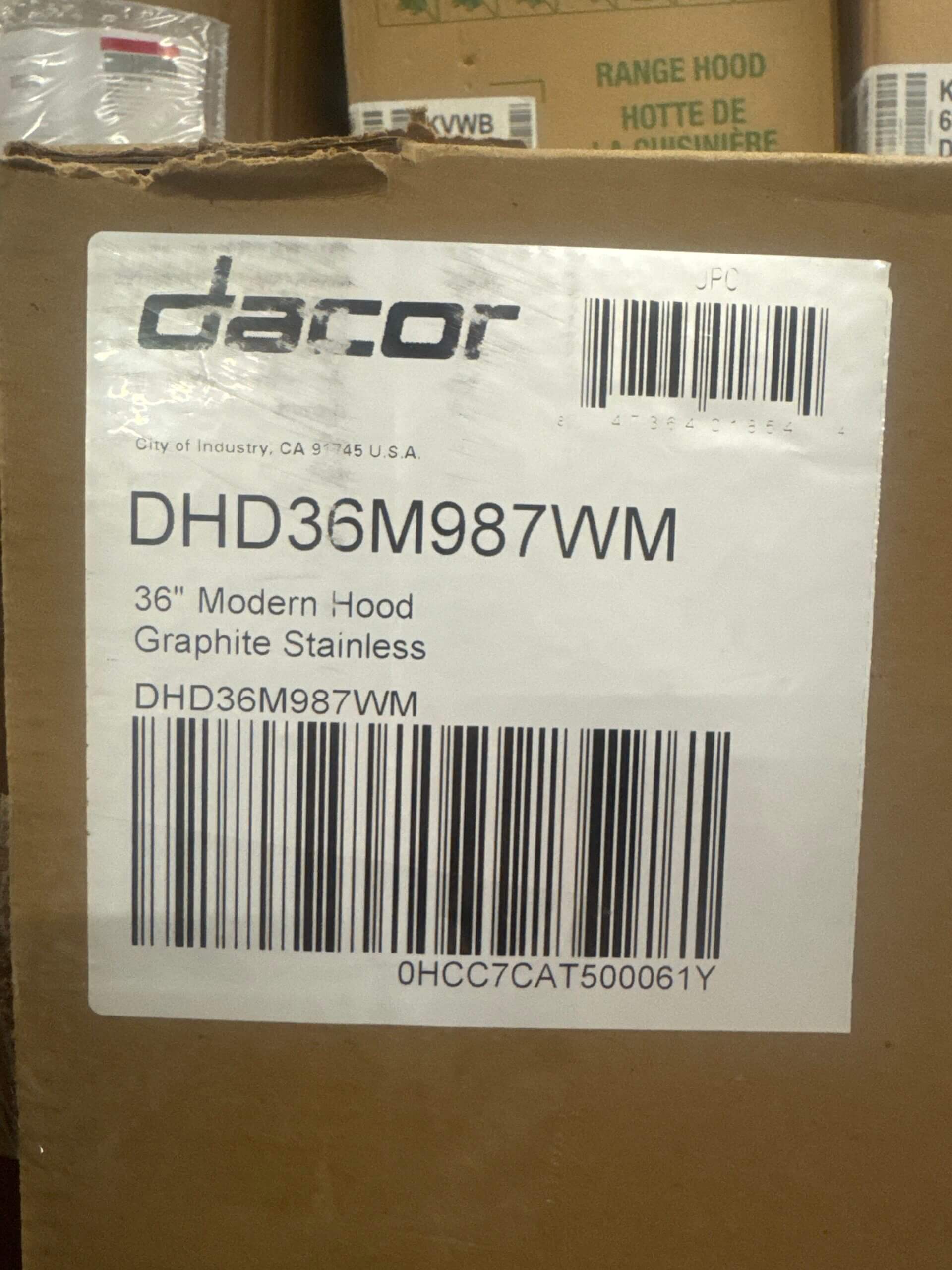 Dacor 36-inch Smart Wall Mount Range Hood DHD36M987WM | Wi-Fi, LED Lighting - Image 4