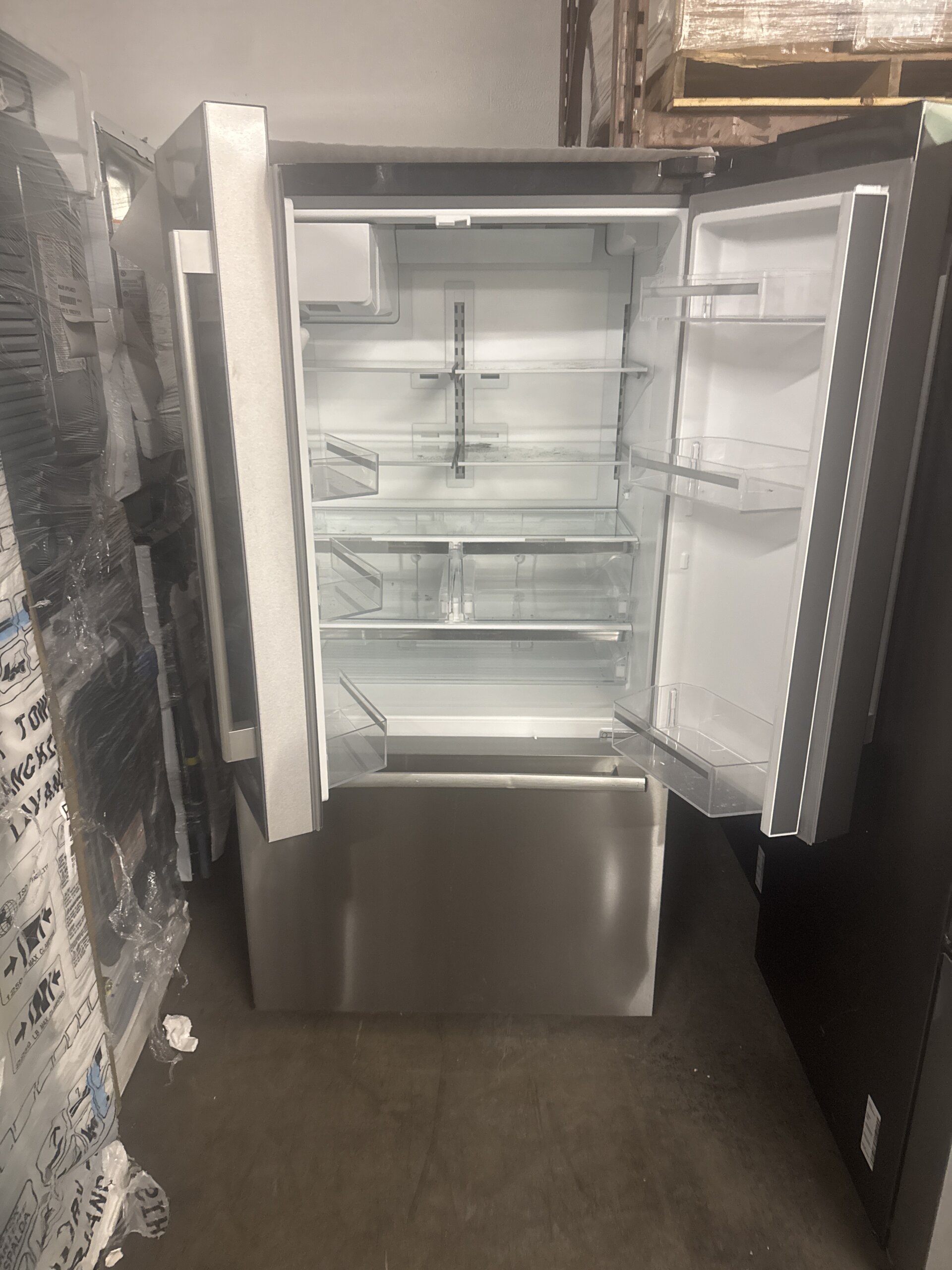 Bosch 100 Series 21.6 Cu. Ft. Counter-Depth French Door Smart Refrigerator - Stainless Steel - B36CD10ENS - Image 2