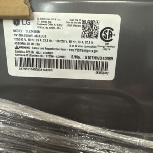 LG DLEX4080B 7.4 cu. ft. Smart Front Load Electric Dryer - Black Steel