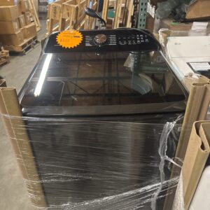 Samsung 5.5 cu. ft. Top Load Washer with Super Speed Wash - WA55CG7100AV - Brushed Black