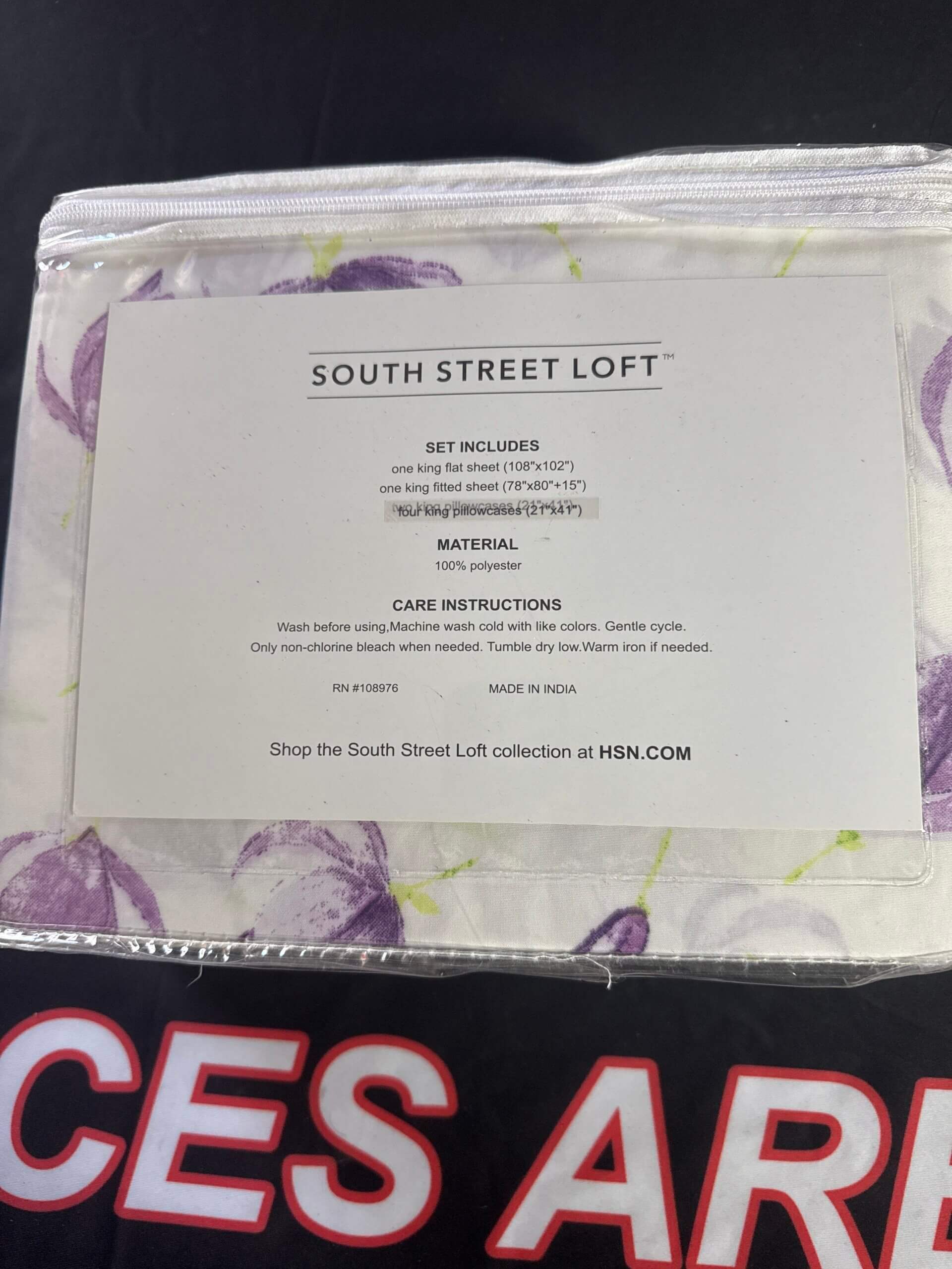 South Street Loft 4-Piece King Sheet Set - Ultra-Soft Microfiber