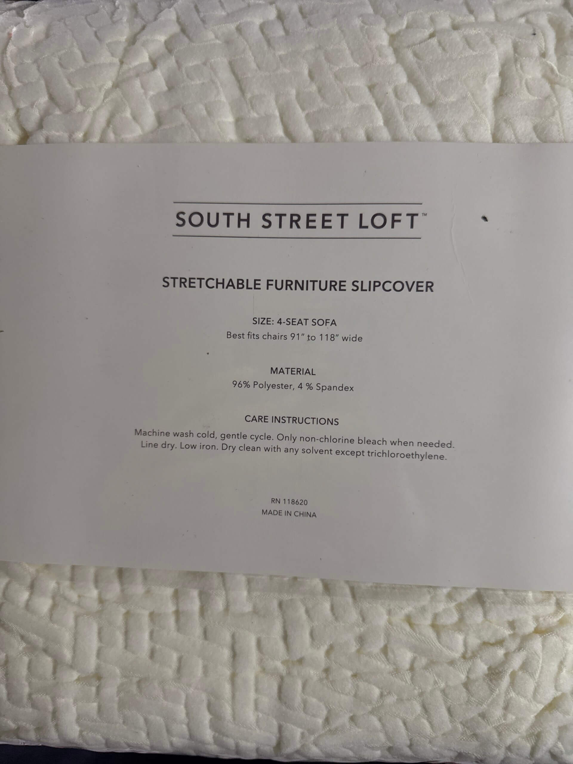 South Street Loft Ultra-Stretch 4-Seater Furniture Cover – HomeGoods Collection