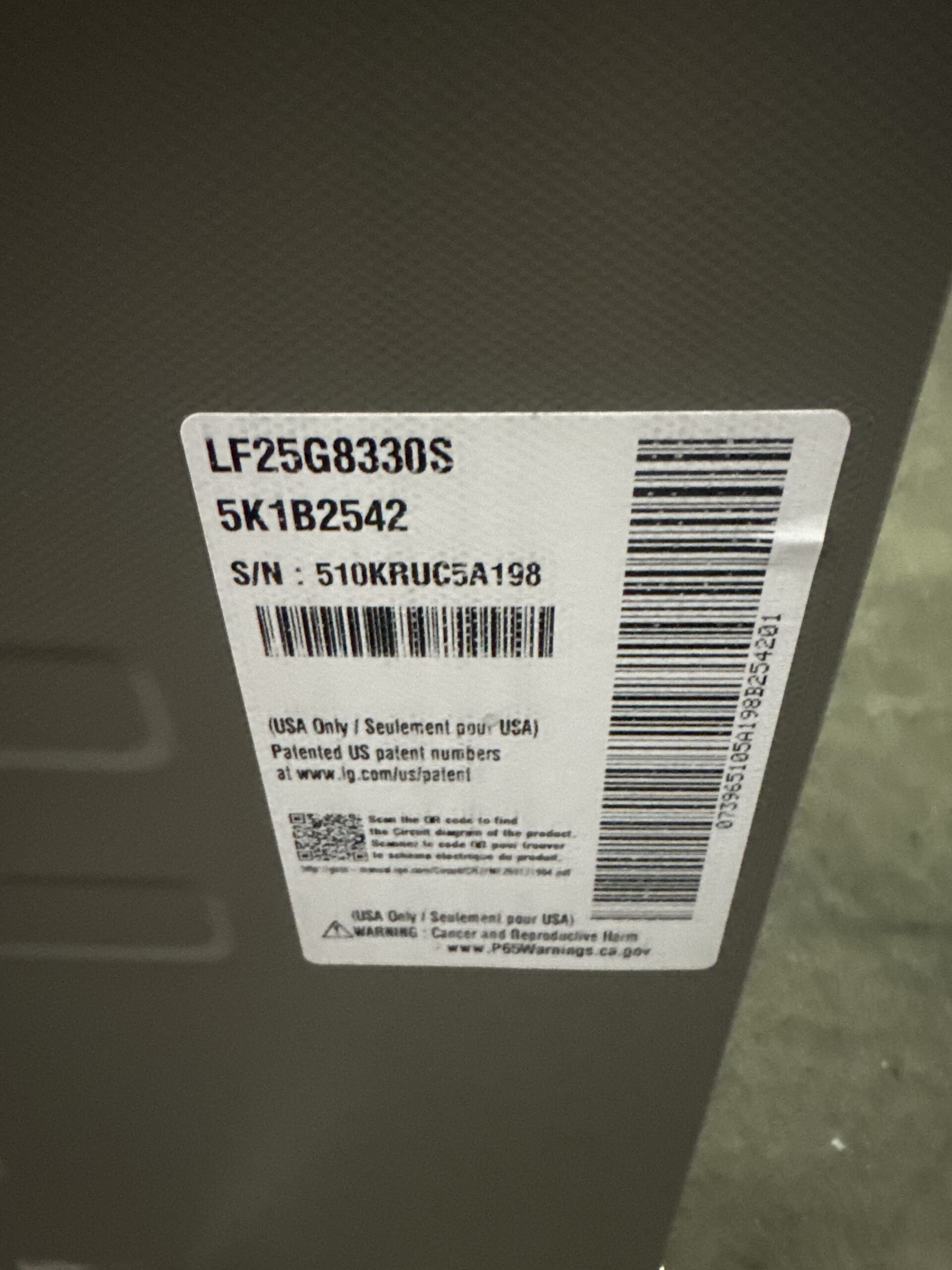 LG LF25G8330S 25 cu. ft. French Door Refrigerator & Deep Freezer - Stainless Steel - Image 7