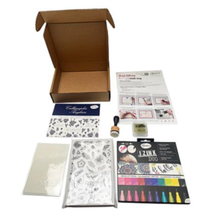 Aladine Creative Brush Lettering Kit - IZink Duo Markers & Stamps Set