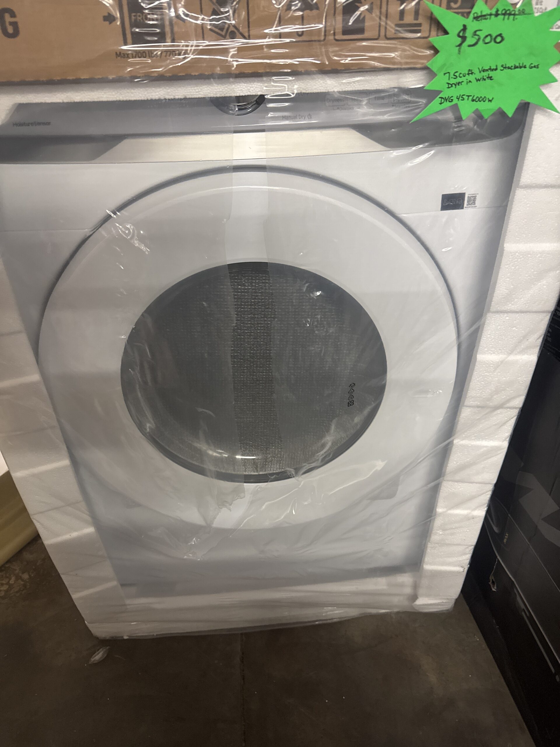 Samsung 7.5 cu. ft. Gas Dryer with Sensor Dry
